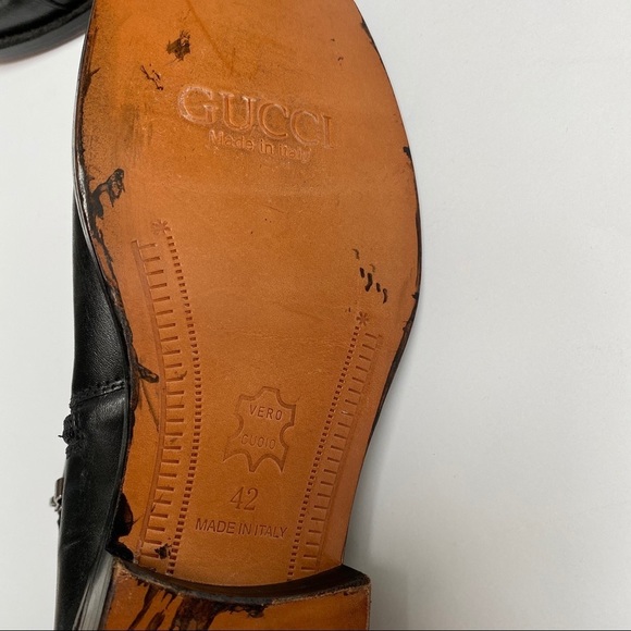Black Leather Laced Boots main image 8